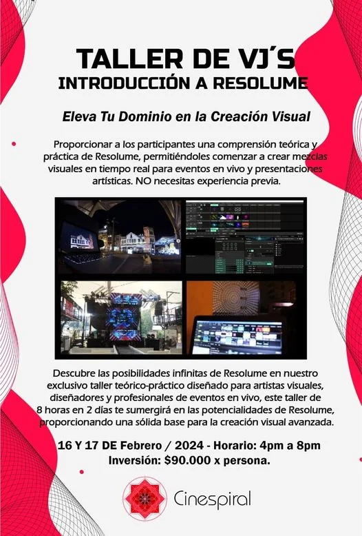 #AgendaAlterNativa   

Taller de VJ´S Introducción a Resolume
Febrero 16, 2024
Cinespiral - #Manizales
#PrográmeseHoy #Cultura #PlanCulturalManizales

Más Info 👇
alternativa.com.co/eventos/taller…