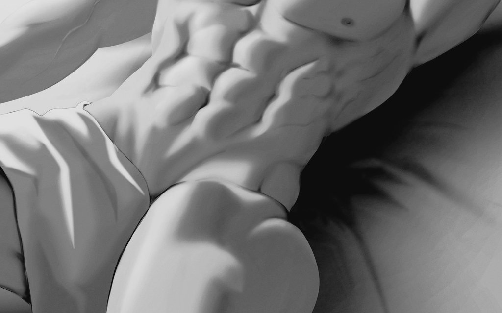 Nanami had to rest his body...

The straining being put on his muscles? Horrible. It never feels great.

However, it's nice to have an admirer. He knew his body was like a statue.

"...You need something?"