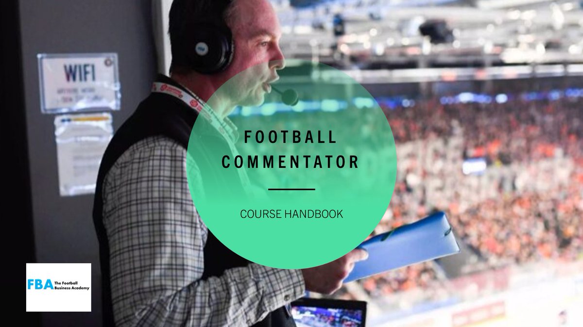 fbalearning's tweet photo. NEW MEDIA COURSE📷
FOOTBALL COMMENTATING ONLINE COURSE
This online course was aimed at those who have started their career as sports commentators and wish to be the voice that stands out. If you wanted to hone your skills and ability to cope with mid and 📷 https://t.co/NmbN8xwzNx
