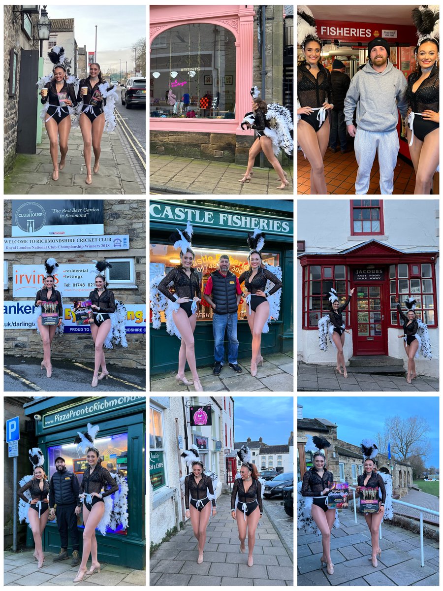 AlreadySortedLd's tweet photo. You may have seen our Showgirls out and about around Richmond, Catterick and Colburn when they were promoting our recent Solidarity Cabaret Night!
We visited over 25 local businesses, who have been immediately enthusiastic in supporting our event. You are all amazing!!! https://t.co/DYTGZAqs8C