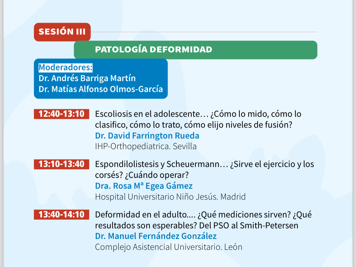 Muchas gracias al GEER y a los organizadores del evento por invitarme a participar como ponente en el Curso Básico de Patología Vertebral celebrado hoy en Pamplona. Todo un privilegio.