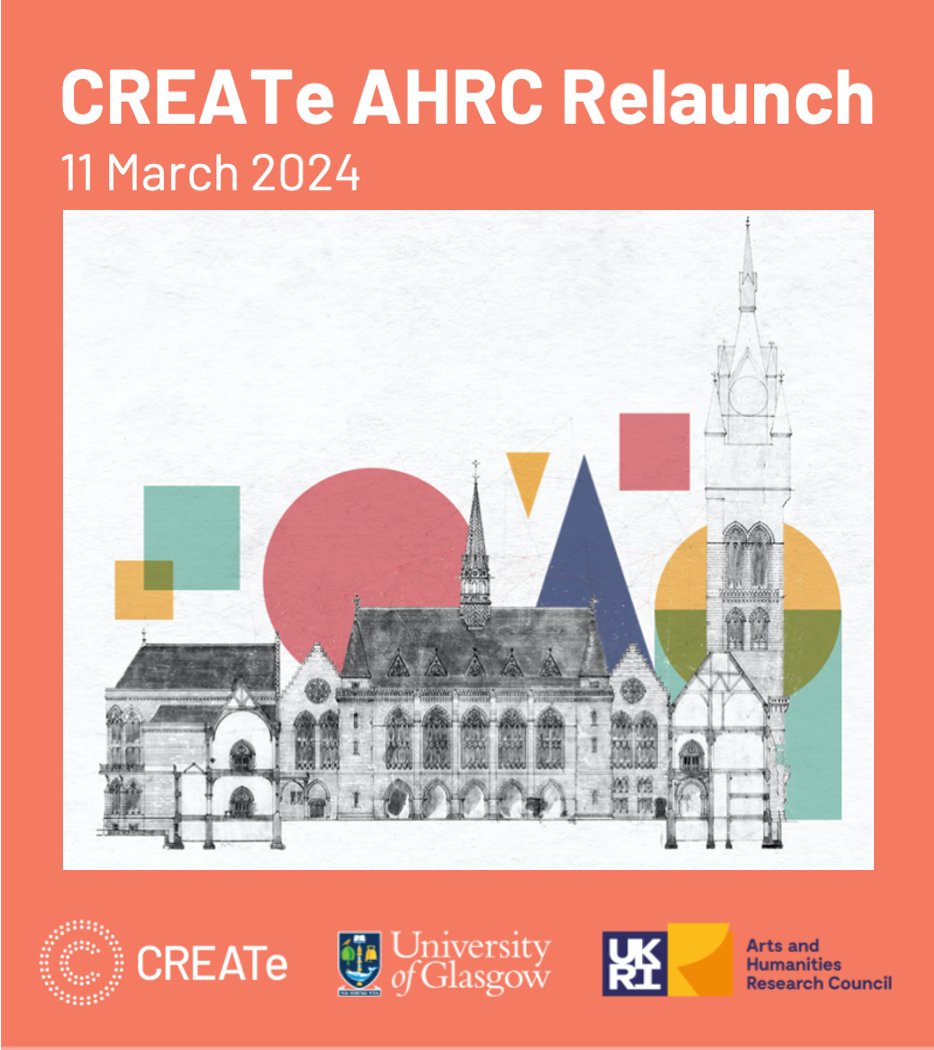 copyrightcentre's tweet image. 📢We are thrilled to announce the @copyrightcentre relaunch event on 11 March at @UofGARC. Come along to learn more about our work on creativity, markets &amp;amp; technology, new research themes &amp;amp; join us for a networking reception with a Scottish twist: create.ac.uk/blog/2024/02/1…