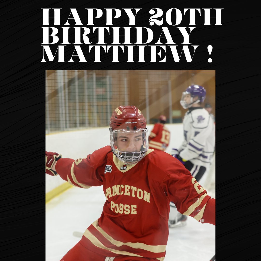 KIJHLPosse's tweet photo. Wishing a Happy 20th Birthday to our very own, #23 Matthew Langdon!!

Hope you have a great day, Langer!!
#princetonposse #kijhlposse #kijhlhockey
#birthdayboy #LETSRIDE #anotheryeararoundthesun https://t.co/jUwbvzwtld