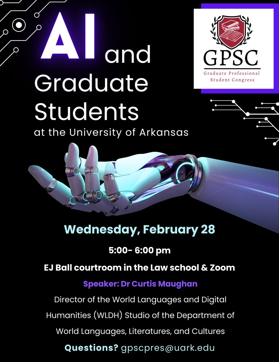 University of Arkansas GPSC tweet media