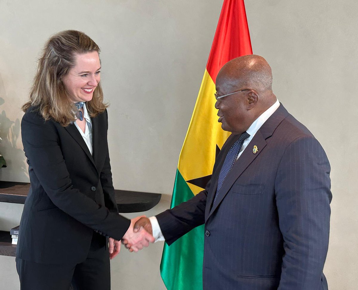 Productive meeting with President @NAkufoAddo. IOM reaffirms its support to the Government of #Ghana to facilitate regular migration pathways and ensure decent work for young Ghanaians and migrants in Ghana. #MSC2024