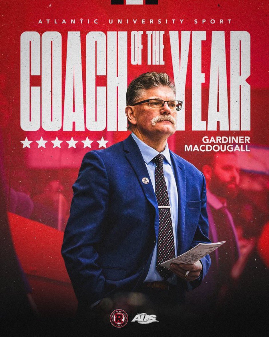 UNBMHockey's tweet photo. Well deserved‼️

Coach Mac wins coach of the year‼️ https://t.co/aeZ5NbwsTV
