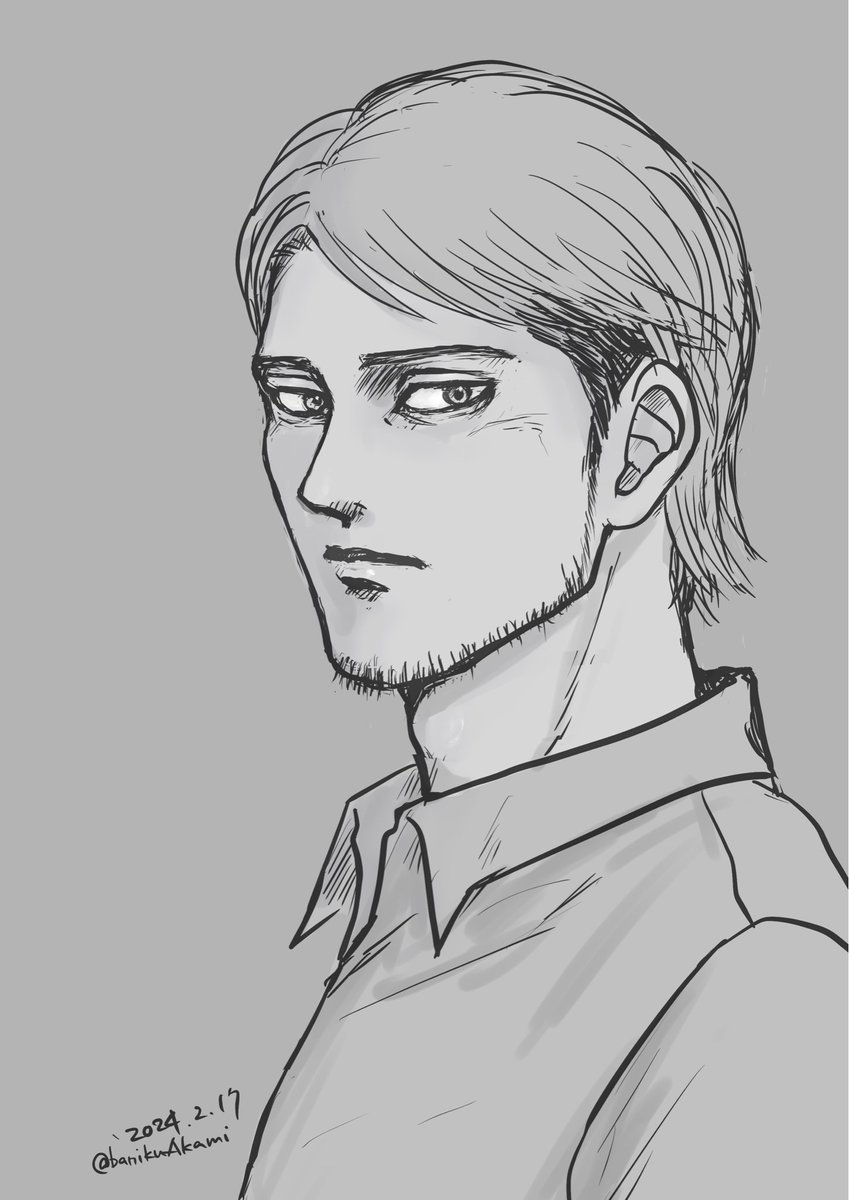 banikuAkami's tweet photo. #ジャン版深夜の60分一本勝負
#jean_1draw 
お題「眼差し」
開催ありがとうございます。1時間半かかりました
目ばかりいじりすぎてあっという間でした https://t.co/Bv788A4L4Y