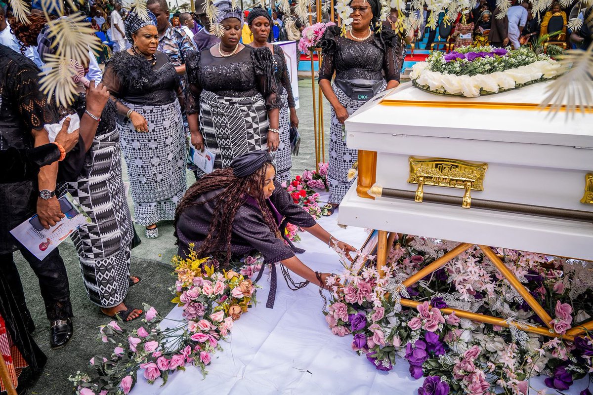 Today, friends and associates joined my family to bid a final farewell to my late elder sister Madam Obebhatein Jonathan. She was not just a sister but also a guide, a confidant, and a fellow dream-weaver. Together, we navigated the labyrinth of life, chasing shared dreams…