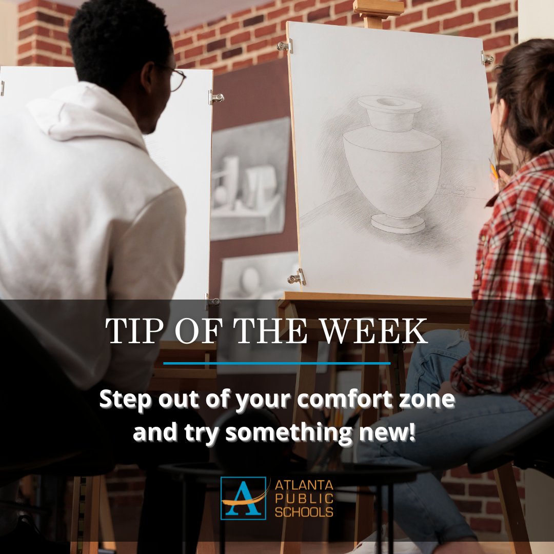 APS Scholars, unleash your curiosity &amp; embrace your potential! 🌟 Whether it's a new food, sport, or book, challenge yourself to step outside your comfort zone. You will never know what you are capable of until you try. You could be the next Jean-Michel Basquiat! 🎨✨