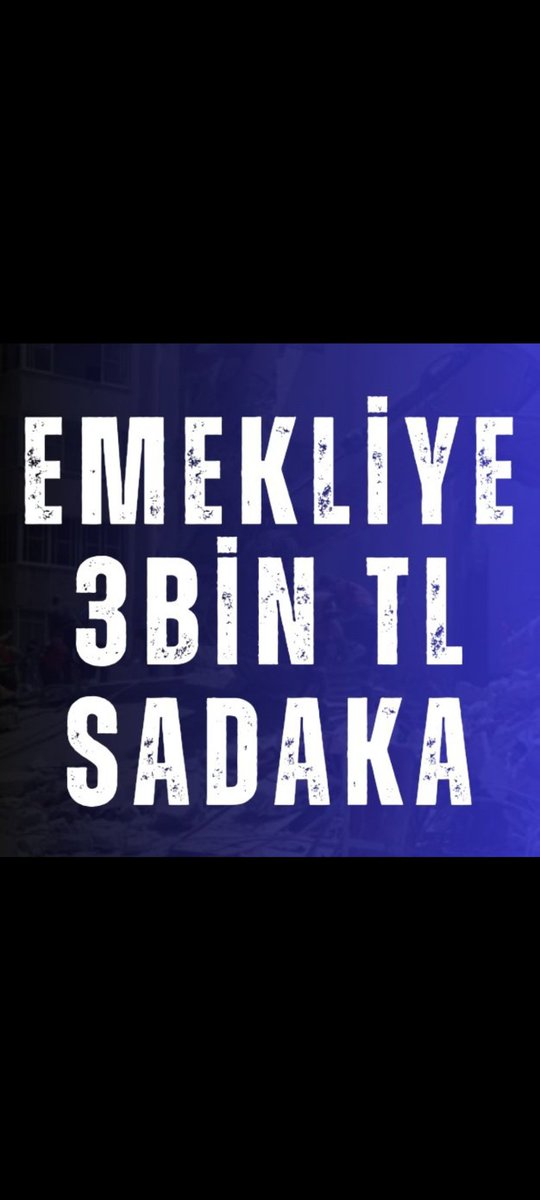 @mak_haber #Emekliye3binTLSadaka Sadaka niteliğinde açıklanan Bayram İkramiyesini kabul etmiyoruz Bir parmak bala razı olmayacağız. Emekliye yapılan bu Saygısızlığı affetmeyeceğiz. Önceliğimiz 12BinTL #SeyyanenZam dır. #EYTnin5BinKısmiMücadelesi @RTErdogan @isikhanvedat @Akparti @MHP_Bilgi