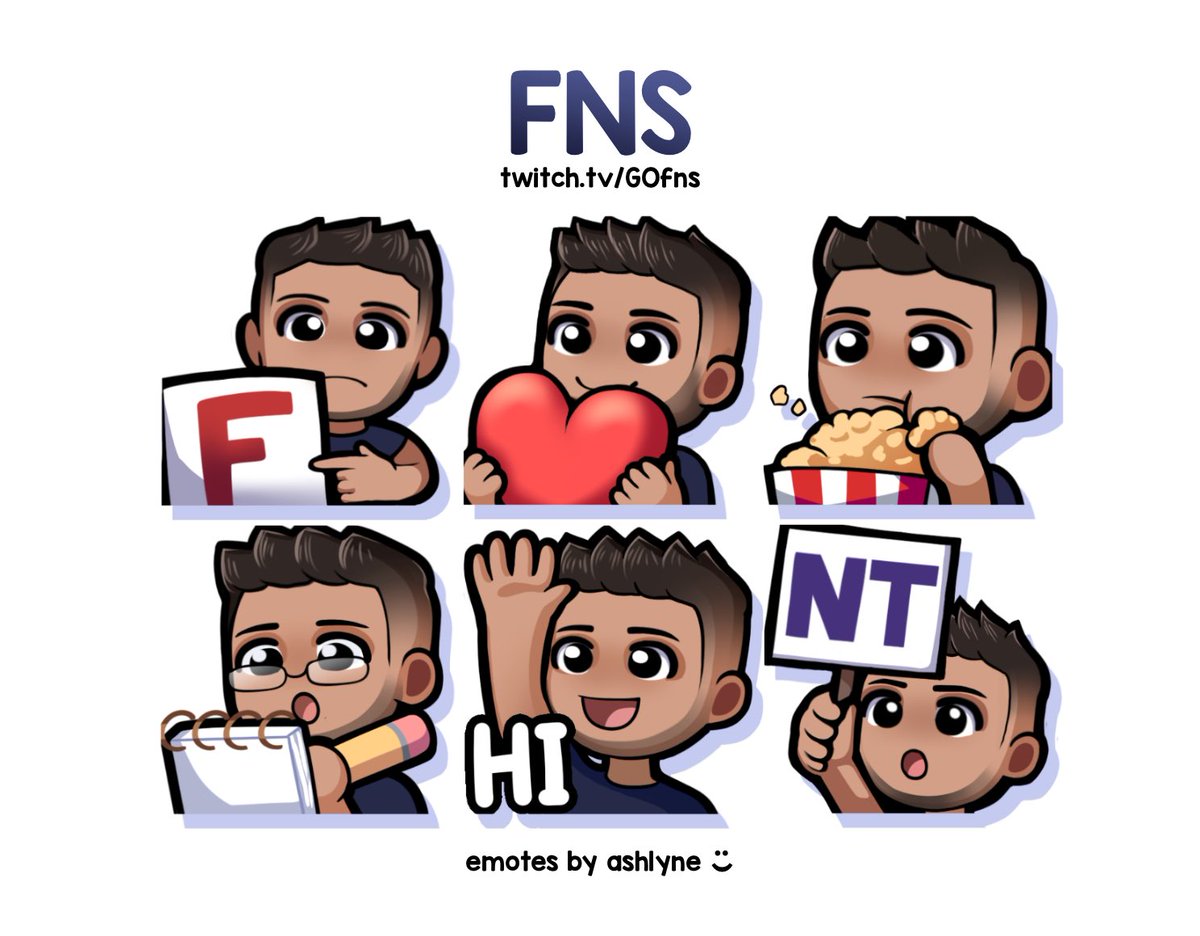 twitch emotes for <a href="/FNS/">FNS</a> ✧*:･ﾟ

comms open + support appreciated :)