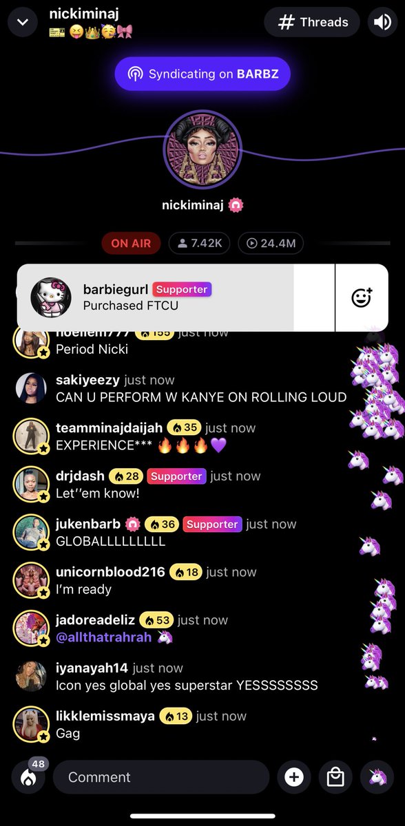 BARBGAINZ's tweet photo. 🦄 BARBZ GAIN TRAIN 🦄

Follow everyone who likes, retweets and comments a STATIONHEAD RECEIPT https://t.co/Fdtkqjvqdg