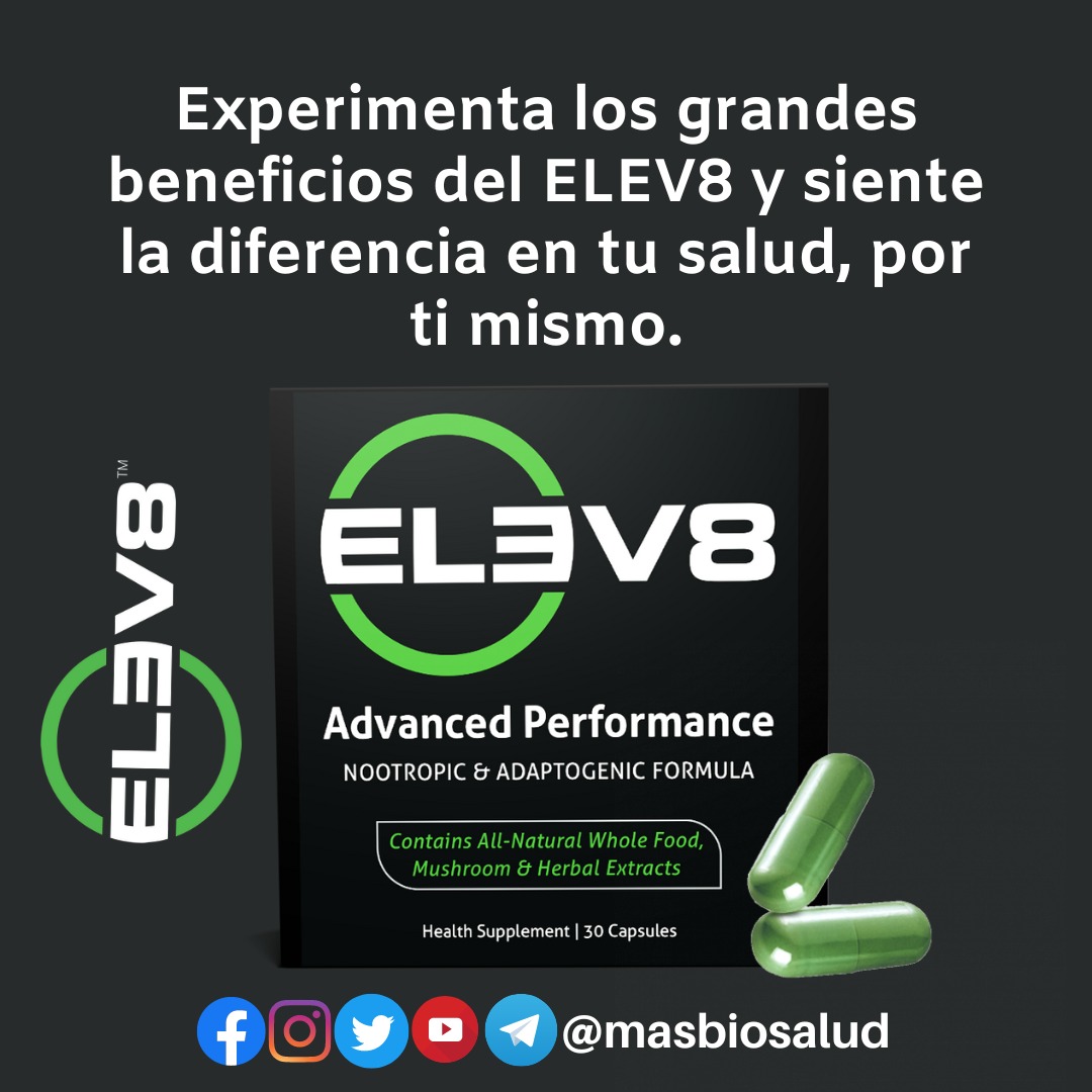 Cada cápsula está repleta de potentes extractos puros de hierbas, hongos y alimentos integrales que son ricos en nutrientes esenciales biodisponibles y poderosas propiedades nootrópicas y adaptógenas.

Conoce mas en bit.ly/ElevOcho