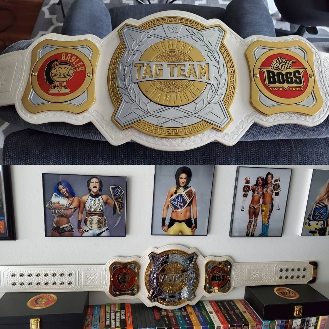 TheEdwardBrooks's tweet photo. I will never forget going to every PPV show for six months and finally seeing @itsBayleyWWE and @MercedesVarnado's dream of winning tag team titles happen at Elimination Chamber in Houston 5 years ago. #FirstEverIsForever #BossNHugConnection https://t.co/uXfqw1n77x