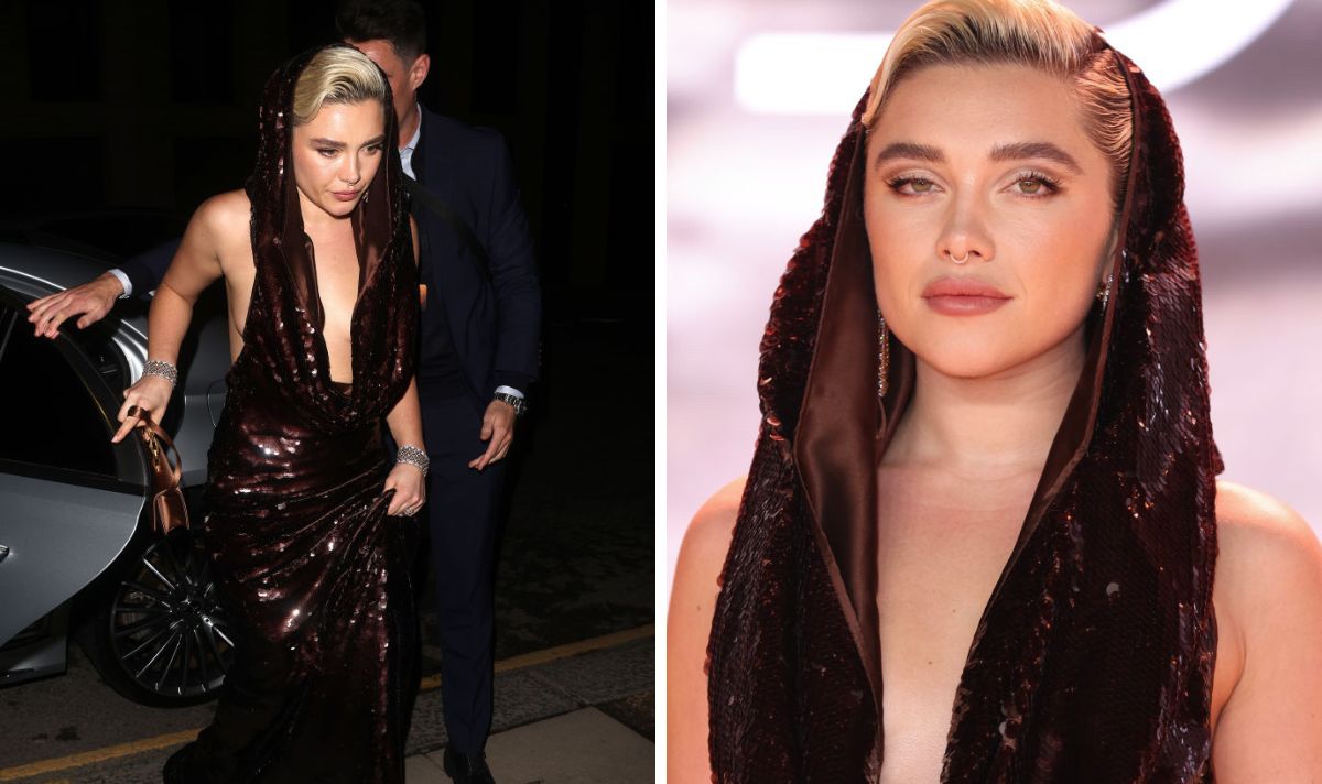 Daily Express в X: „Florence Pugh suffers a major wardrobe malfunction in  her plunging Valentino dress t.coEncKibvOCL  t.coJQ8GAGWAzw“  X