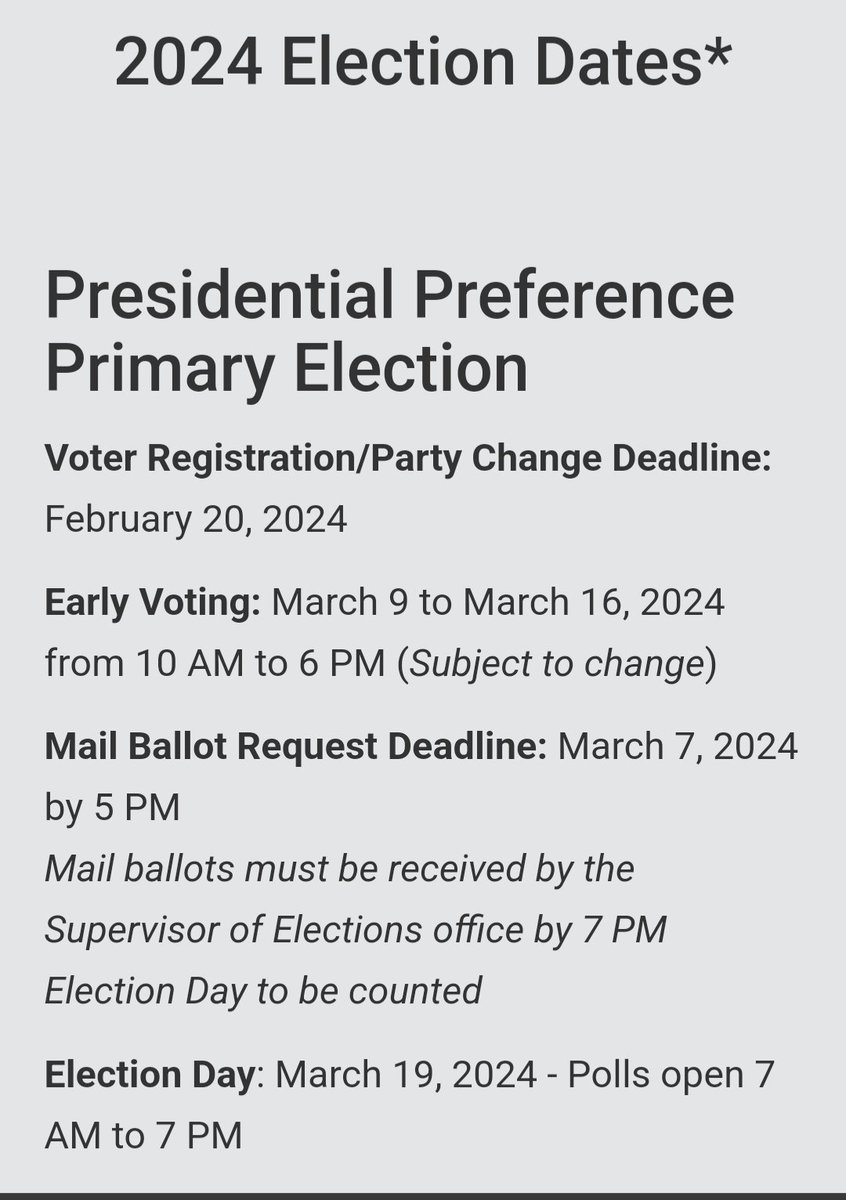 MinkyFreedom24's tweet photo. Fellow Floridians!
Time to send the Lyin King and his crowd a strong message ....
Florida is @RonDeSantis Land!!!
Early voting starts soon!!!
March 9th ....
#VoteDeSantis https://t.co/gVEWufjnRA