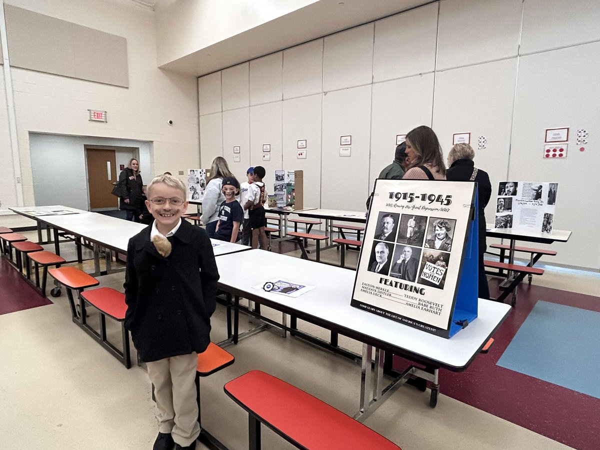 MorganRossRams's tweet photo. Wax Musuem has made a comeback at Morgan thanks to Mrs. McGinnis and her 3rd grade historians. https://t.co/NOaeZ3R0ZT