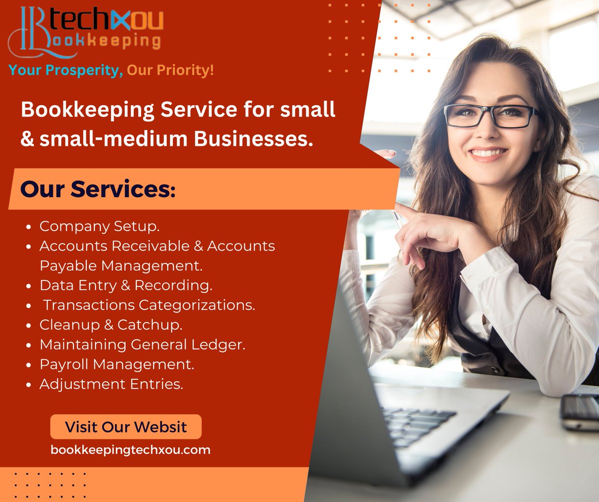Techxoubook's tweet image. Expert bookkeeping service for small and small-medium businesses. #TOTP #FridayFeeling #Sora #recession #ScotLab24 #SeesCandies #FursuitFriday #MoscowMikeJohnson #IndieAnimationDay #LoveIsBlind #TakingDownTrump #ultrafirstgoal #MelbourneTSTheErasTour #NRLAllStars