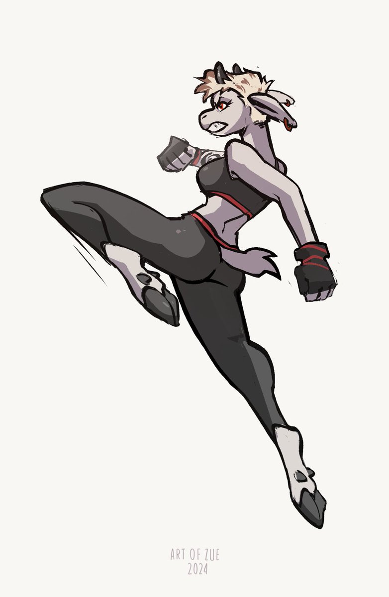 ArtOfZue's tweet image. I've been so out of internet lately, studying to FINALLY finish up my carrer!  Wish me luck 🥹

 Meanwhile I bring you this feisty lady 🔥💥