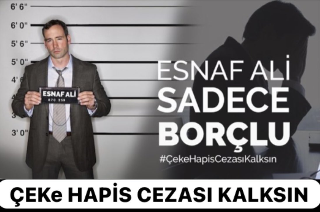 <a href="/YildizFeti/">Feti Yıldız</a> ESNAFA HAPİS CEZASI REVA MIDIR?
VİCDANINIZ RAHAT MI ?

#CEKEHAPİSCEZASIKALKSIN 

<a href="/RTErdogan/">Recep Tayyip Erdoğan</a> <a href="/mustafaelitas/">Mustafa Elitaş</a> <a href="/yilmaztunc/">Yılmaz TUNÇ</a> <a href="/_cevdetyilmaz/">Cevdet Yılmaz</a> <a href="/RHisarciklioglu/">Rifat Hisarcıklıoğlu</a> #deprem <a href="/akbasogluemin/">Av. M.Emin AKBAŞOĞLU 🇹🇷</a> <a href="/mehmedmus/">Dr. Mehmet Muş</a>