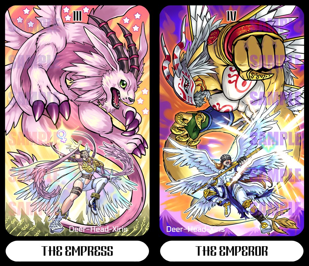 THE EMPRESSTHE EMPEROR ft Angewomon, Holydramon, Angemon, and Goddramon! I am thrilled with how these cards turned out These are the last full card previews I'll post publicly for a long THE EMPRESSTHE EMPEROR ft Angewomon, Holydramon, Angemon, and Goddramon! I am thrilled with how these cards turned out These are the last full card previews I'll post publicly for a long