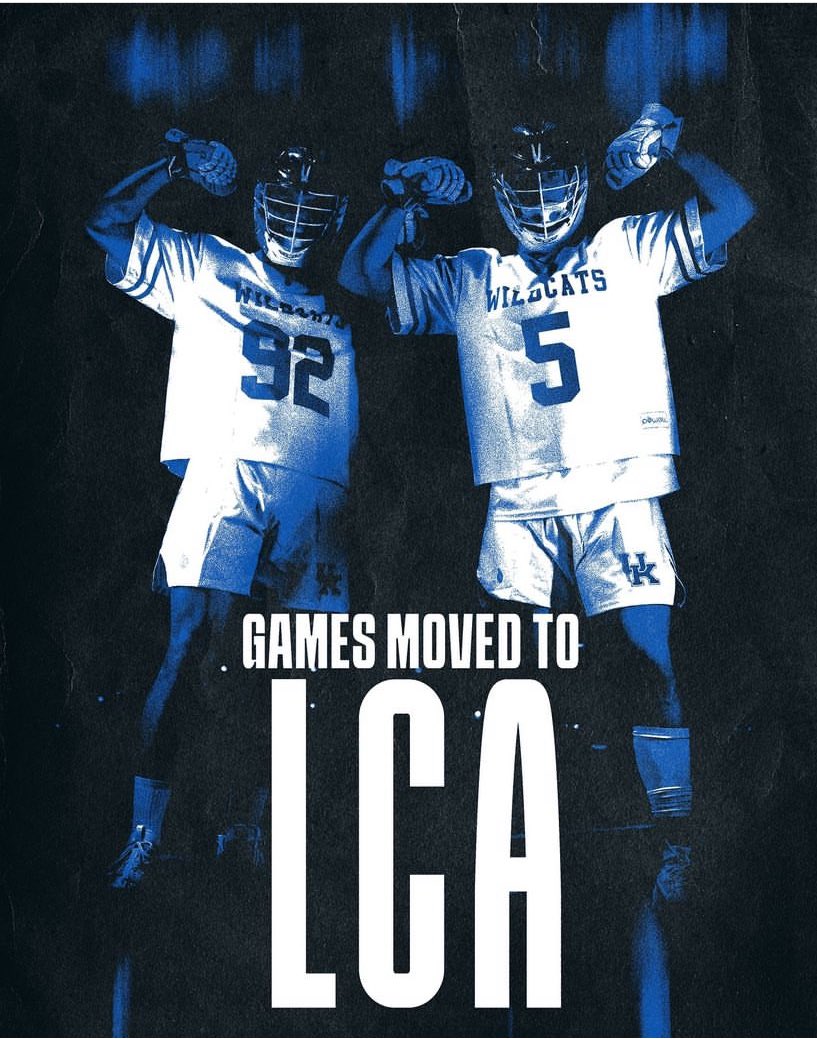 KentuckyMensLax's tweet photo. BREAKING: Our games will be moved to Lexington Christian Academy for Saturday. Game times will remain the same https://t.co/btFhRXqcRu