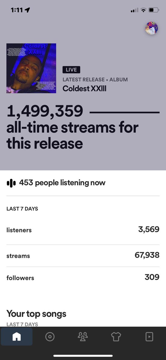 Coldestcrown's tweet photo. 🥳🥳🥳 TY @Spotify #newmusic https://t.co/d0R2bX4tjN