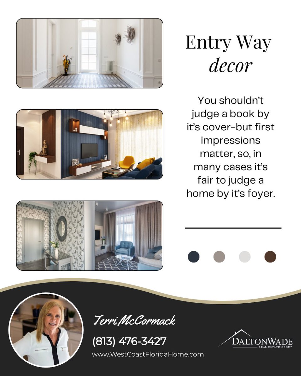 TerriSellsFL's tweet photo. Pep up your entryway and boost its functionality with these nifty additions:

✅ A coat rack
✅ A weather-resistant mat
✅ Grab-and-go storage
✅ An accent mirror 
✅ Overhead lighting 
✅ Fun accents

Spruce up your entryway with these tips.

#taxday2023 https://t.co/oobv2hW2ng