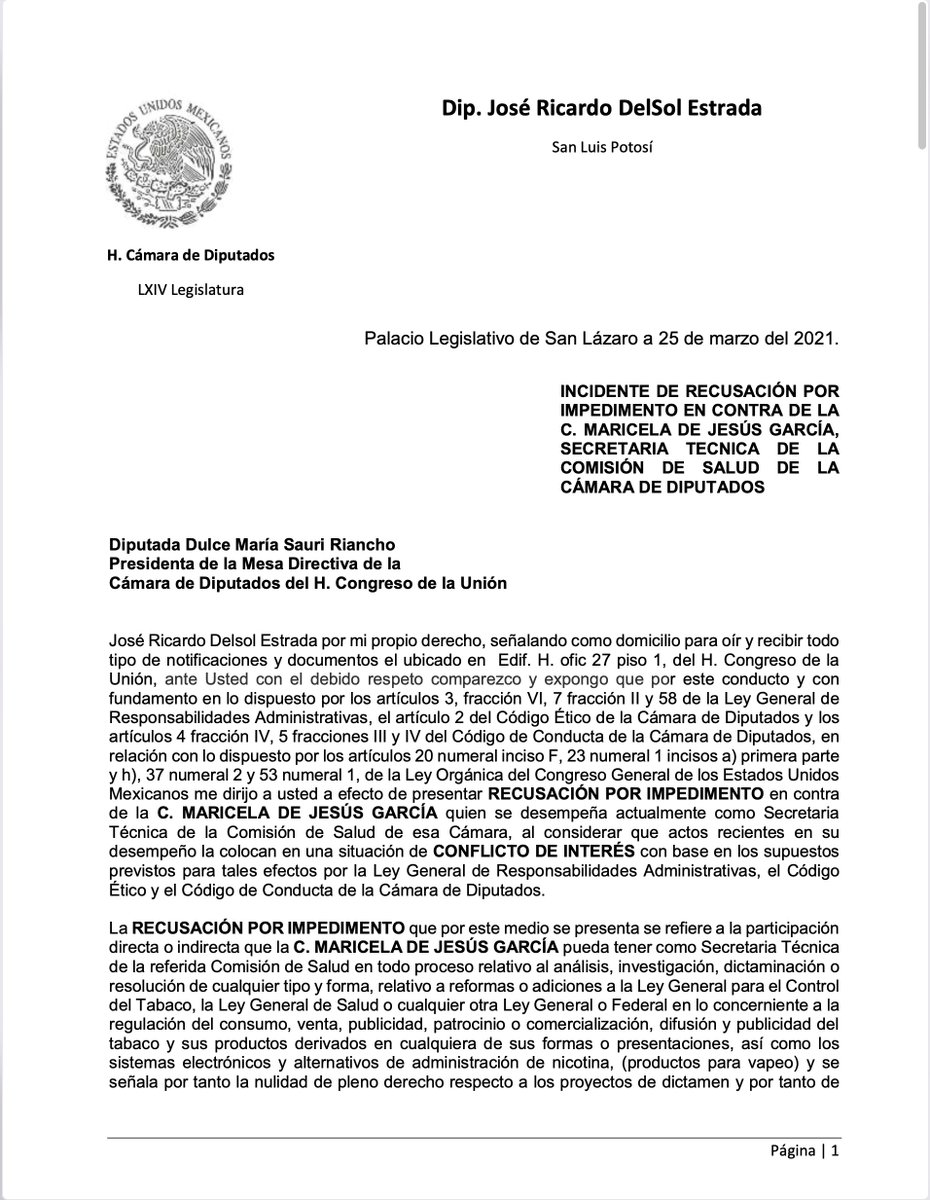 atoscanof4's tweet photo. Ministra @_NormaLuciaP citandola de su twitter.
"Si la justicia existe, tiene que ser para todos; nadie puede quedar excluido, de lo contrario ya no sería justícia: Paul Auster" 

Los usuarios de vaporizadores, cerca de 2'000,000 en México, le comentamos, que las empresas tabacaleras, ya tienen sus amparos para la venta de equipos y productos de vapeo y tabaco calentado ( BAT , PMI) ... 

LOS AMPAROS QUE SURGEN PARA ESTE FIN son en su mayoria, si no que casi en su totalidad de empresas emergentes que  tratan de seguir subsistiendo para vender a nosotros los usuarios comunes produtos que benefician la decision de alejarse del tabaco.

Que no la engañen , asociaciones civiles financiadas por extranjeros ( contravención al art 33 ) que solo pretenden igualar un producto QUE NO ES DE TABACO con productos de tabaco... tenemos documentada la participacion desde la legislatura pasada de estas "Organizaciones de la Sociedad Civil" que no vivirian si no fuera por estos financiamientos y que hoy incluso los presumen en Eventos Internacionales como en la COP10 en Panamá

Participando incluso en la elaboracion de DICTAMENES EN EL CONGRESO DE LA UNION... mismos que pretendieron prohibir el uso de un producto que en otros paises ha beneficiado a cerca de 86'000,000 de usuarios. incluso... no dejan que se comente nada en sus tuits, COMPROBANDO su falta de pluralidad.

Dejo a usted captura de pantalla de los metadatos obtenidos en ese periodo Legislativo, cuando la entonces @DraMedelPalma era PRESIDENTA DE LA COMISION DE SALUD... ( imagen 1 y 2) 
Y segmento de la Carta A Dip. Dulce Maria Sauri, ( imagen 3 y 4 ) denunciando el hecho... ESTE DICTAMEN FUE RETIRADO DE INMEDIATO... por parte de la Diputada... aunque no deja de dejar su huella institucional dentro de su propia Iniciativa, donde orgullosamente indica su PARTICIPACION con estas ONGs extranjeras.

Siendo como cita en su frase de su Tuit La exclusion a la que hemos sido sometidos ciudadanos que solo buscamos nuestros propios intereses de salud.

Recuerde que la Justicia NO TIENE PARTIDOS POLITICOS.

Por lo que esperamos los 2'000,000 de mexicanos afectados,que los embates desde la supuesta "sociedad civil antitabaco" sean tomados como lo que son , SIMPLES RUMORES DE SALON dados por dinero extranjero que :

NO DEBE INTERVENIR EN LAS POLITICAS NACIONALES DE NINGUNA MANERA DE ACUERDO COMO MENCIONE ANTES AL PROPIO ART. 33 CONSTITUCIONAL

Muchas gracias y reciba nuestra admiracion por el gran trabajo que realizan la @SCJN @CJudicaturaEc y todos los encargados de impartir Justicia Ciega en NUESTRO PAIS.

Atte. Antonio Toscano- Vocero
#ElVapeoSalvaVidas #VapearUneVidas #VapearNoEsFumar #YoVapeoYoVoto 

@ChecoBarrera @Chertorivski @ectorjaime @AdelaRamosJ @galaz_eva @rubengluengas @pastordc3110 @adn40 @AristeguiOnline @SergioSarmiento @qtf @TapiaFernanda @CanalCongreso @daniellemx_ @JMRivaPalacio @DirectoAnalisis @ProProhibir @proceso @RedReduccion @anesvap @allvapemx @provapeomexico @ReldatLatam @ardtiberoameric @anesvap @AsovapeAR @AsoVape @vapers_alliance @DiarioVapeador @lfgamboa @kalaveravpe @NeoKo_Sat @vapeoinformado @fn_fernandez @LatAmInnovacion @politicomx @LemusBarajas @TereValeMX @vampipe