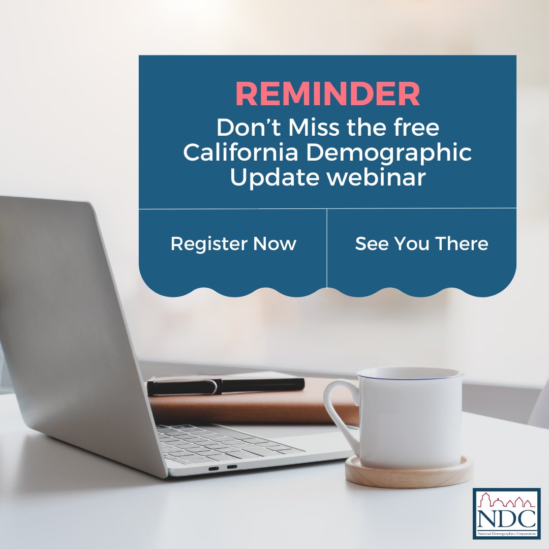 NDCresearch's tweet photo. Are you interested in learning more about:

🗺 CA's population shifts
🎓 Migration of student populations
⚠️ New rules for district formation processes

Don't miss @NDCresearch's CA Demographic Update webinar on Feb. 23 from 10-12 PM via Zoom.

➡️Sign up: https://t.co/GhcGKx8PTf https://t.co/ru5x9wkRXi