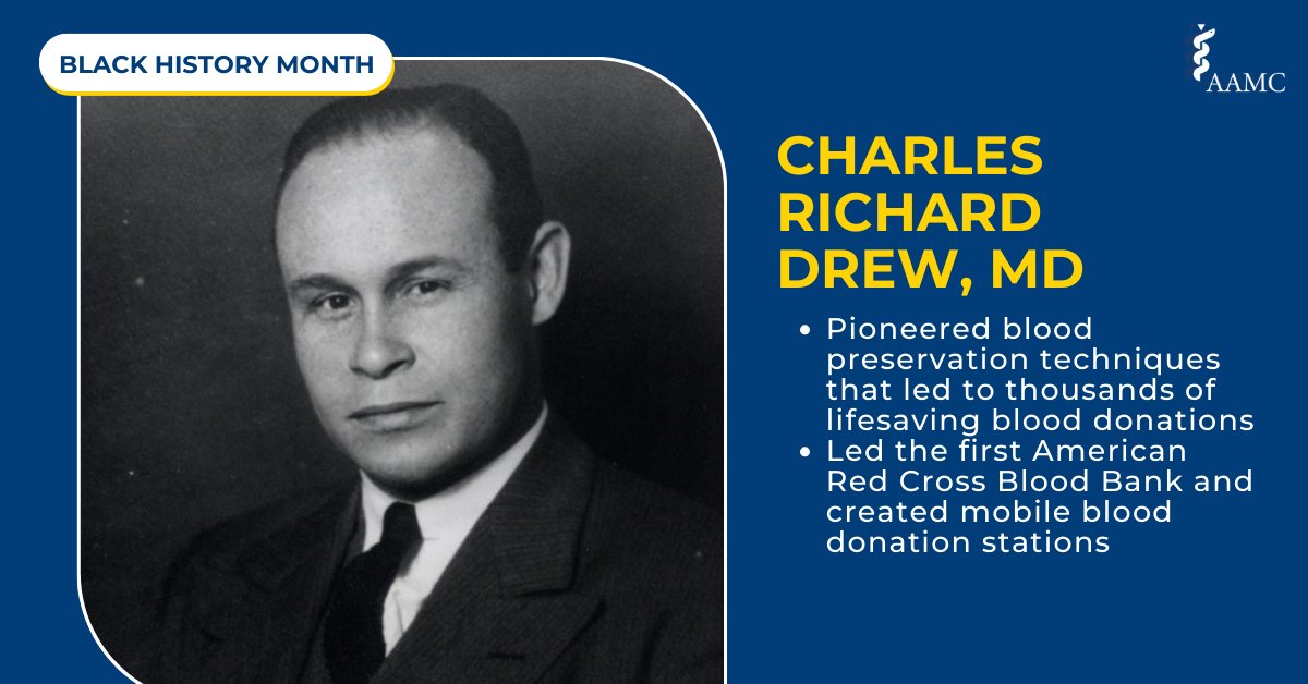 Remembering Charles Richard Drew, MD, the 'father of blood banking,' who revolutionized transfusion medicine and fought against racial segregation in health care. His legacy continues to save lives. #BlackHistoryMonth