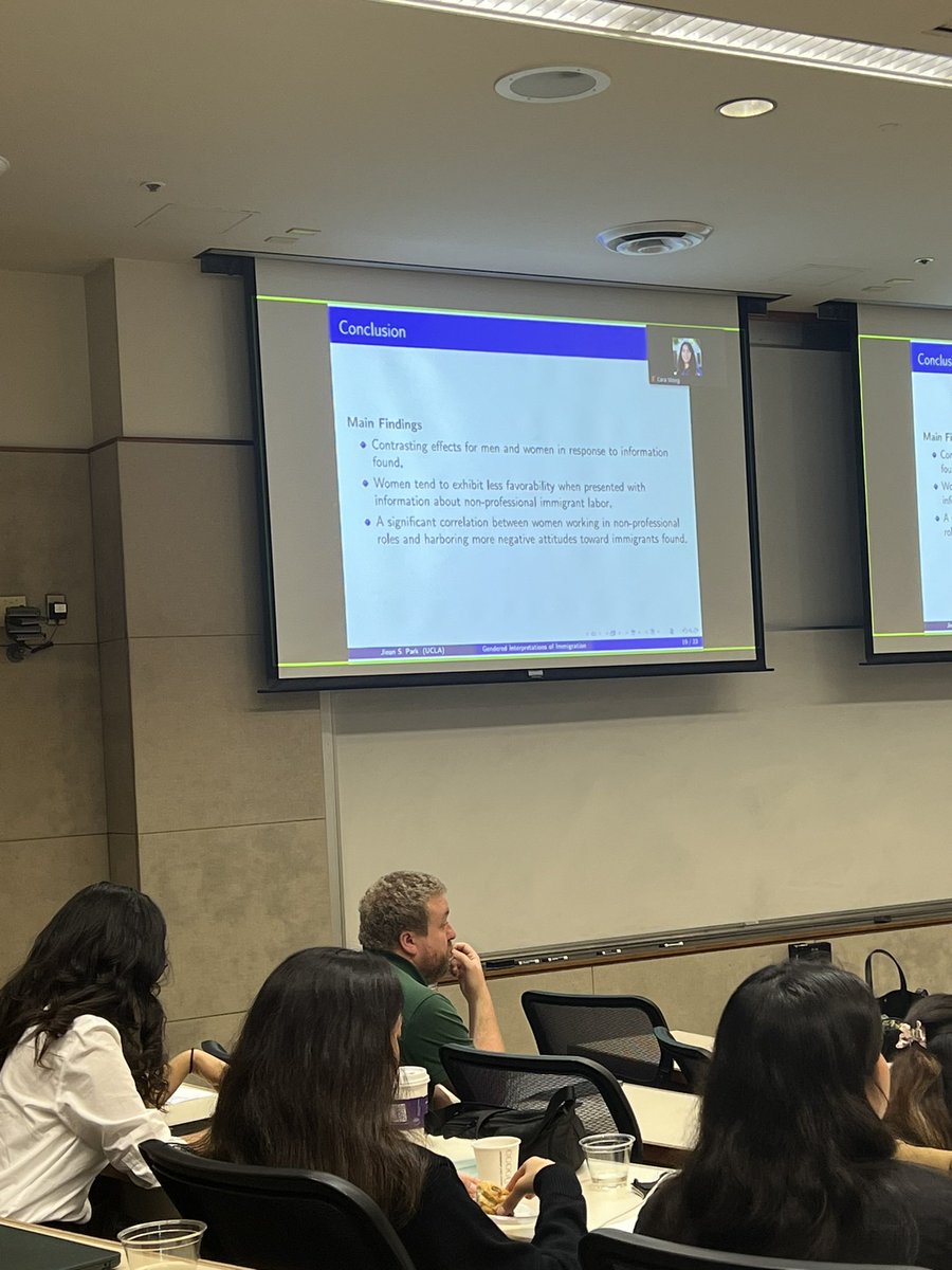 EdHeadington's tweet photo. Our presenters getting some great feedback at 2024 #CGU/#UCR #PRIEC held in #Claremont. UCLA’s Dr. Jieun S. Park in the picture for Panel II: Context, Racism and Behavior. #PoliticalScience #UCLA
.@CGUnews .@WeArePRIEC .@UCRiverside https://t.co/YyMSBr6lWP