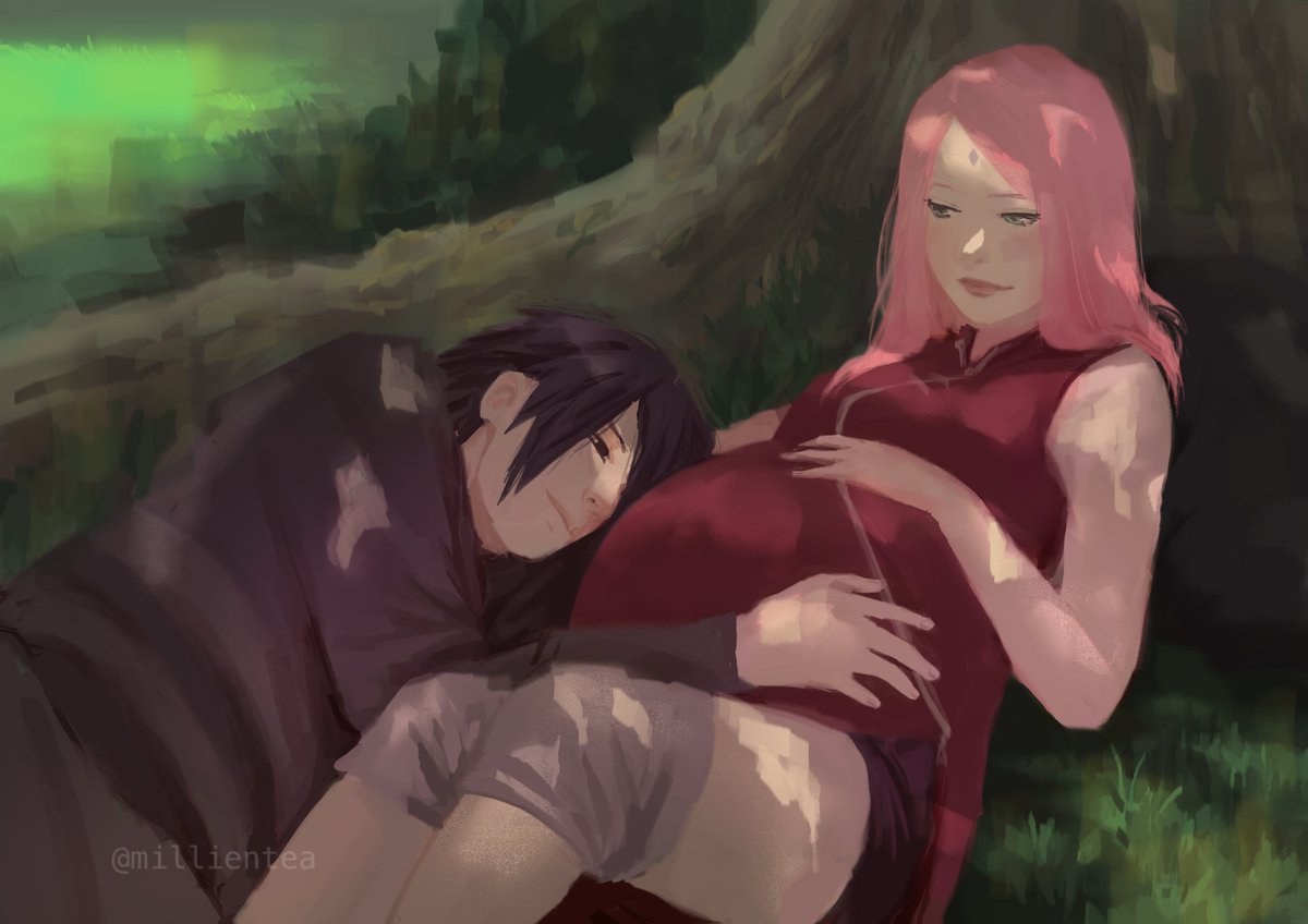 millientea's tweet image. Pregnant #Sasusaku 💕