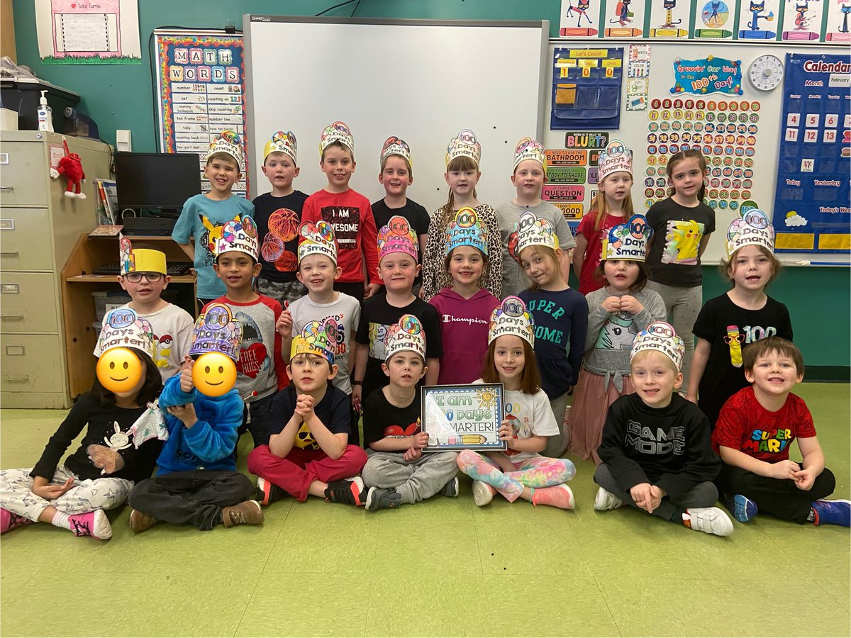 We are 100 days smarter! Happy 100th Day of School! 💯 📖 🧠 <a href="/holyfamilyscho2/">holyfamilyschool</a>
