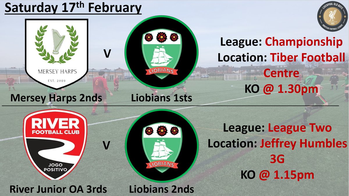 Liobians FC (@liobiansfc) on Twitter photo 2 games tomorrow afternoon
1sts away to <a href="/merseyharpsfc/">Mersey Harps FC</a> 2nds
2nds away to <a href="/RiverFCMen1/">βͺπ΄β«River FC Mens Teams βͺπ΄β«</a> OA 3rds
Let's go!!! π’β«οΈπ’β«οΈπ’β«οΈ
@livoldboys <a href="/outside_box_14/">Outside The Box</a> 2 games tomorrow afternoon
1sts away to <a href="/merseyharpsfc/">Mersey Harps FC</a> 2nds
2nds away to <a href="/RiverFCMen1/">βͺπ΄β«River FC Mens Teams βͺπ΄β«</a> OA 3rds
Let's go!!! π’β«οΈπ’β«οΈπ’β«οΈ
@livoldboys <a href="/outside_box_14/">Outside The Box</a>