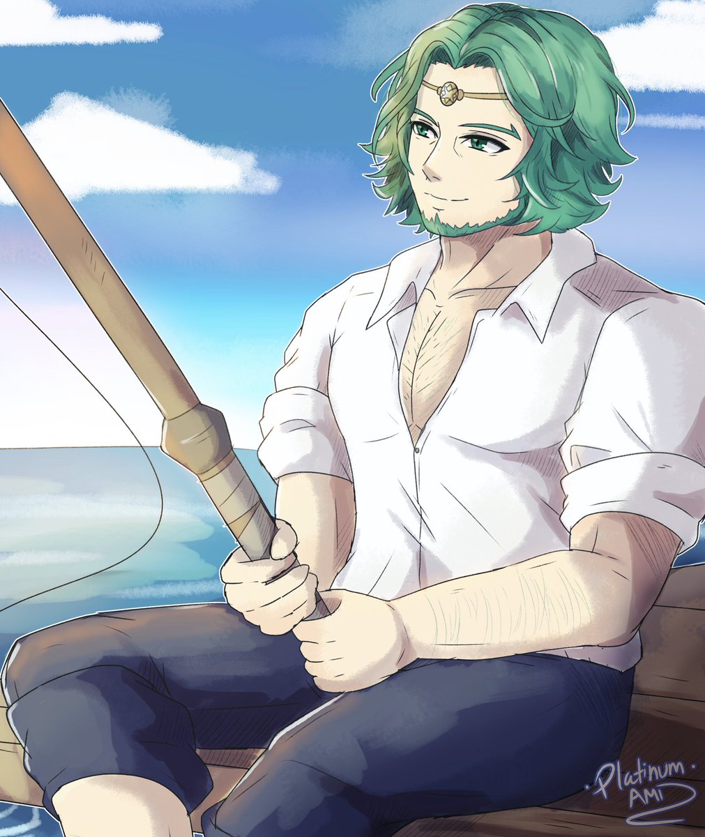 Platinum_Ami's tweet photo. ~ Gone fishing 🎣 ~
Felt like making a Seteth doodle today 

#FireEmblem #FireEmblemThreeHouses #FE3H https://t.co/K8WrN0cVC2