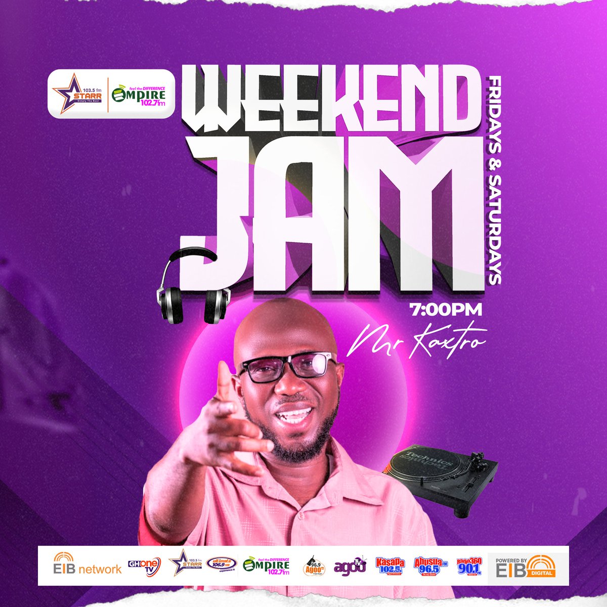 MrKaxtro's tweet photo. #WeekendJam is airborne @starr1035fm &amp; @empire1027fm  
Shouts on WhatsApp number 0552 880 216 
#rah_rah_rah https://t.co/uzHMc4KIb4