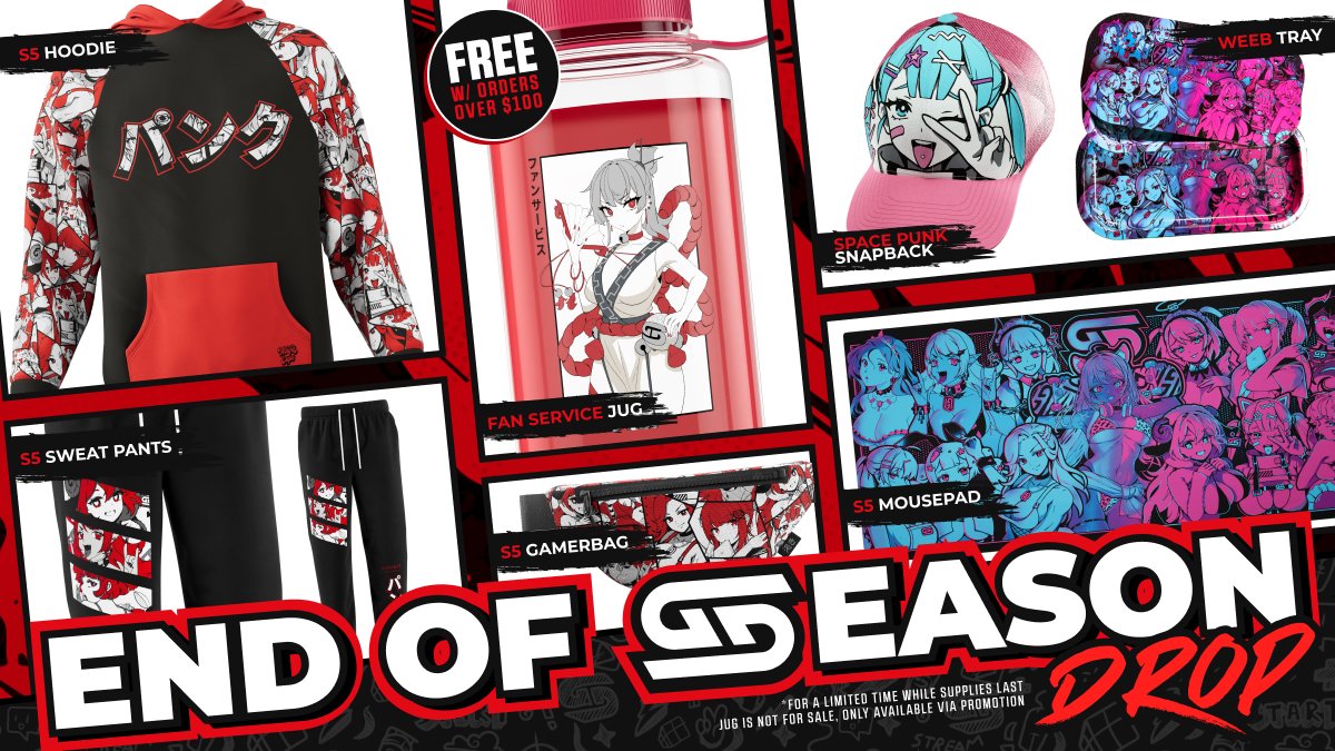 GamerSupps's tweet image. season 5 finale drop

*but add some free fan service 🤌