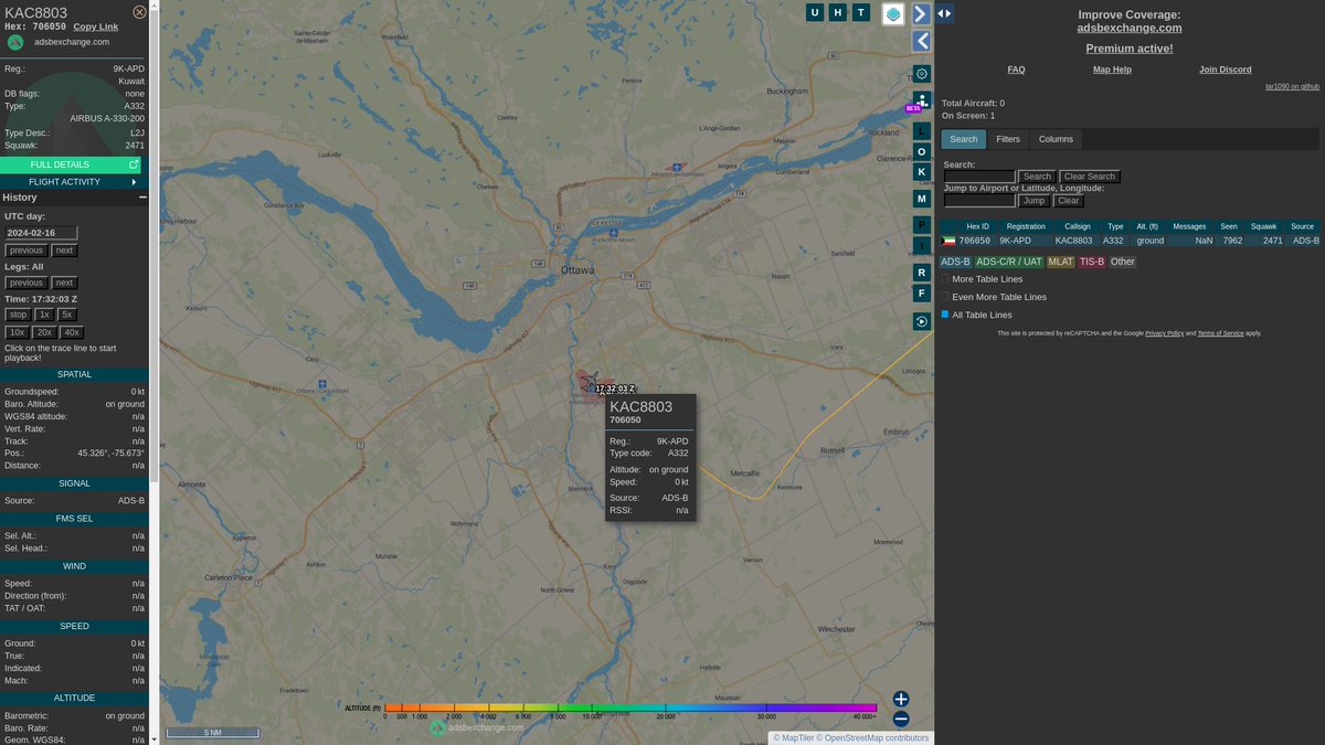 steffanwatkins's tweet image. 🇨🇦 #RCAF CC-330 Husky 330003 is still using their Kuwaiti Mode-S number, so they're not quite part of the family yet, but they have indeed arrived in Ottawa #CYOW.

globe.adsbexchange.com/?icao=706050&amp;amp;l…