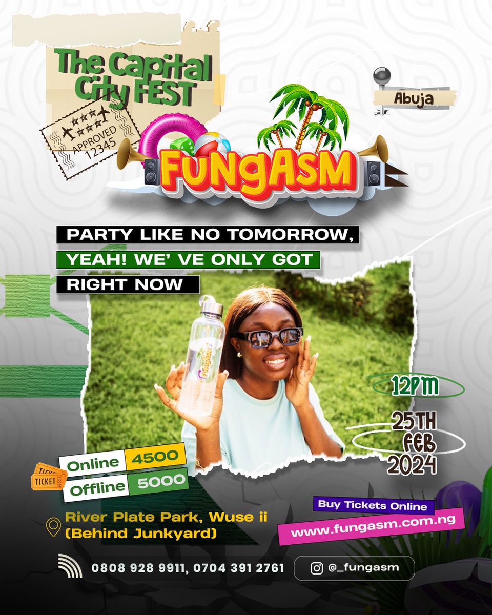 simzdelaw's tweet photo. Abuja legoo π₯π₯π₯
I'm giving out 5 tickets.
#fungasm
#fungasmabuja https://t.co/JqeV04YMgL