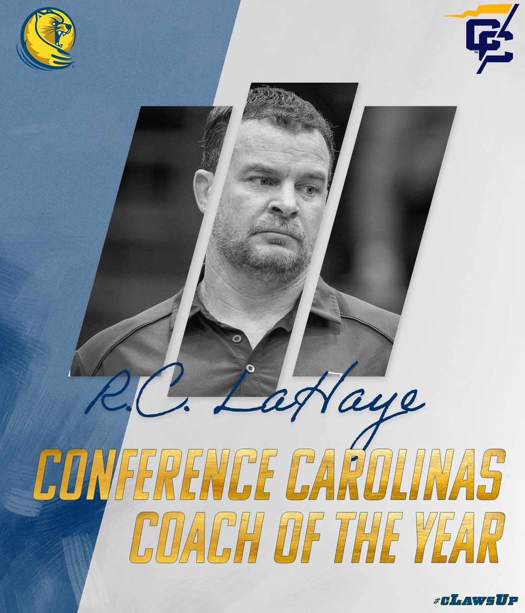 For the second straight season, your <a href="/ConfCarolinas/">Conference Carolinas</a> Coach of the Year comes from Greenwood, S.C.!

#cLawsUp