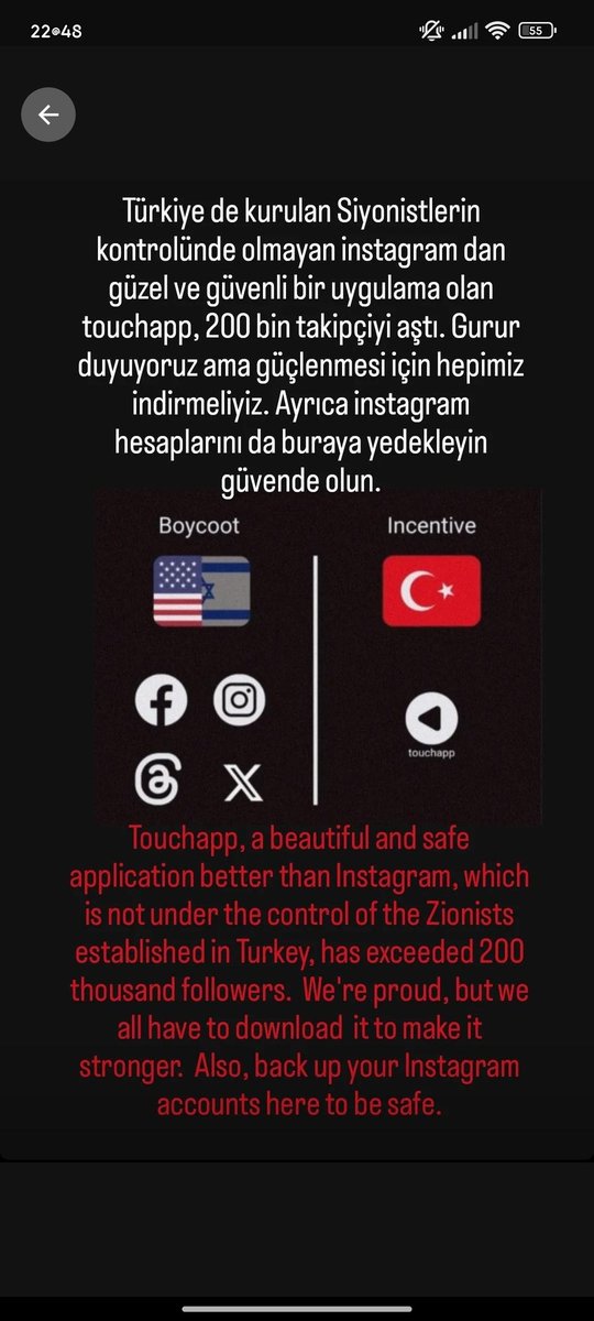 polat_fkch's tweet photo. #touchapp #BoykotaDevam https://t.co/RSLDvXJpyn