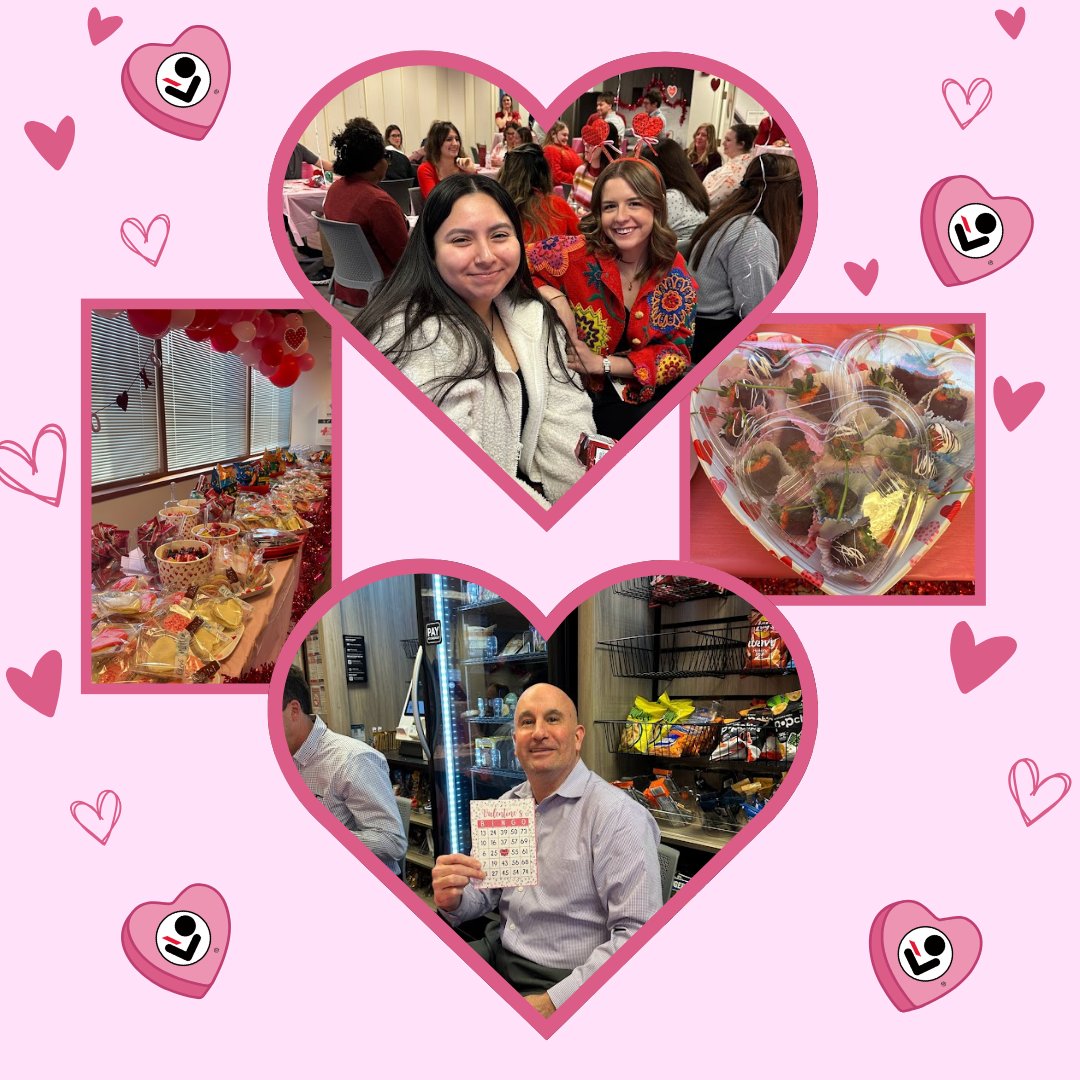 Readerlinkllc's tweet photo. ReaderLink employees partied hearty at the Happy Hearts Party this week, complete with sweet treats, heart-themed bingo, and heart-to-heart conversations with colleagues. 

#ReaderLink #welovebooks #happyheartsday #valentinesday #employeeengagement https://t.co/YmIOL2RX5K