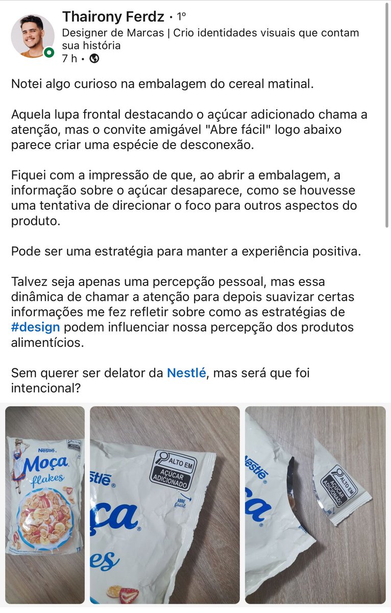 ferrmatheus's tweet photo. achei isso TÃO válido pra pensarmos sobre… aqui eles foram extremamente estratégicos! obviamente intencional (cada espaço de uma embalagem é pensado). https://t.co/YaG1zFjxvb