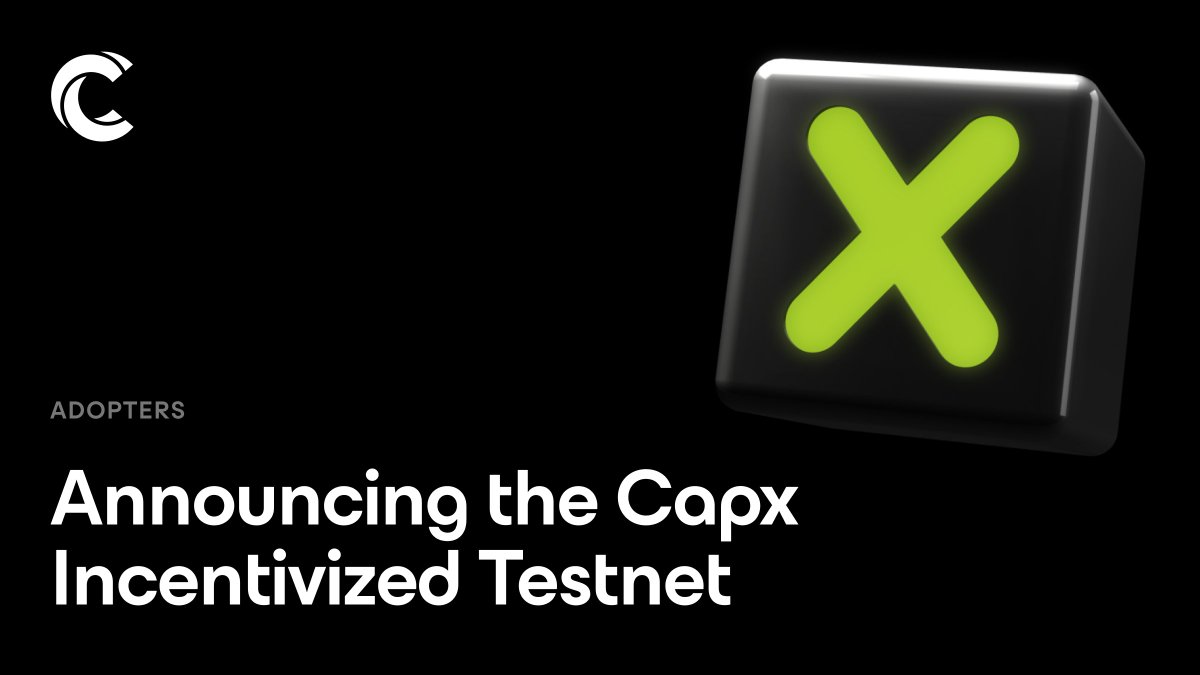 CoinList's tweet image. NEW: CoinList x Capx 🚀

@CapxFi, a #CoinListSeed project, is offering 15,000,000 $CAPX (~1.5% of total supply) to early adopters who help battle-test and secure their network in the Capx Incentivized Testnet.

Learn more 👉
coinlist.co/capx-testnet?u…

*Not available in US &amp;amp; CA