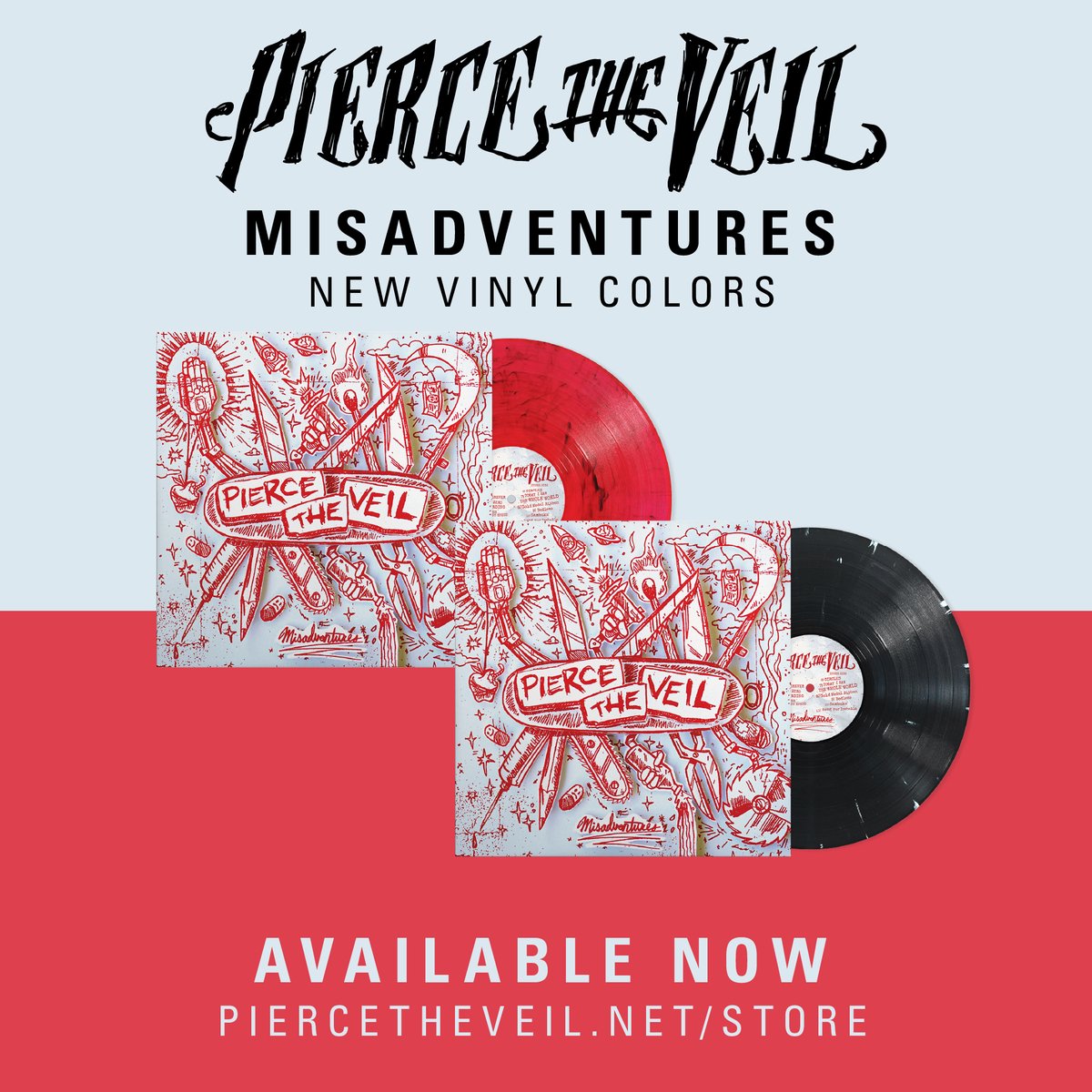 Misadventures vinyl re-press is available now for pre-order. Visit the link below to purchase. found.ee/ptv_store