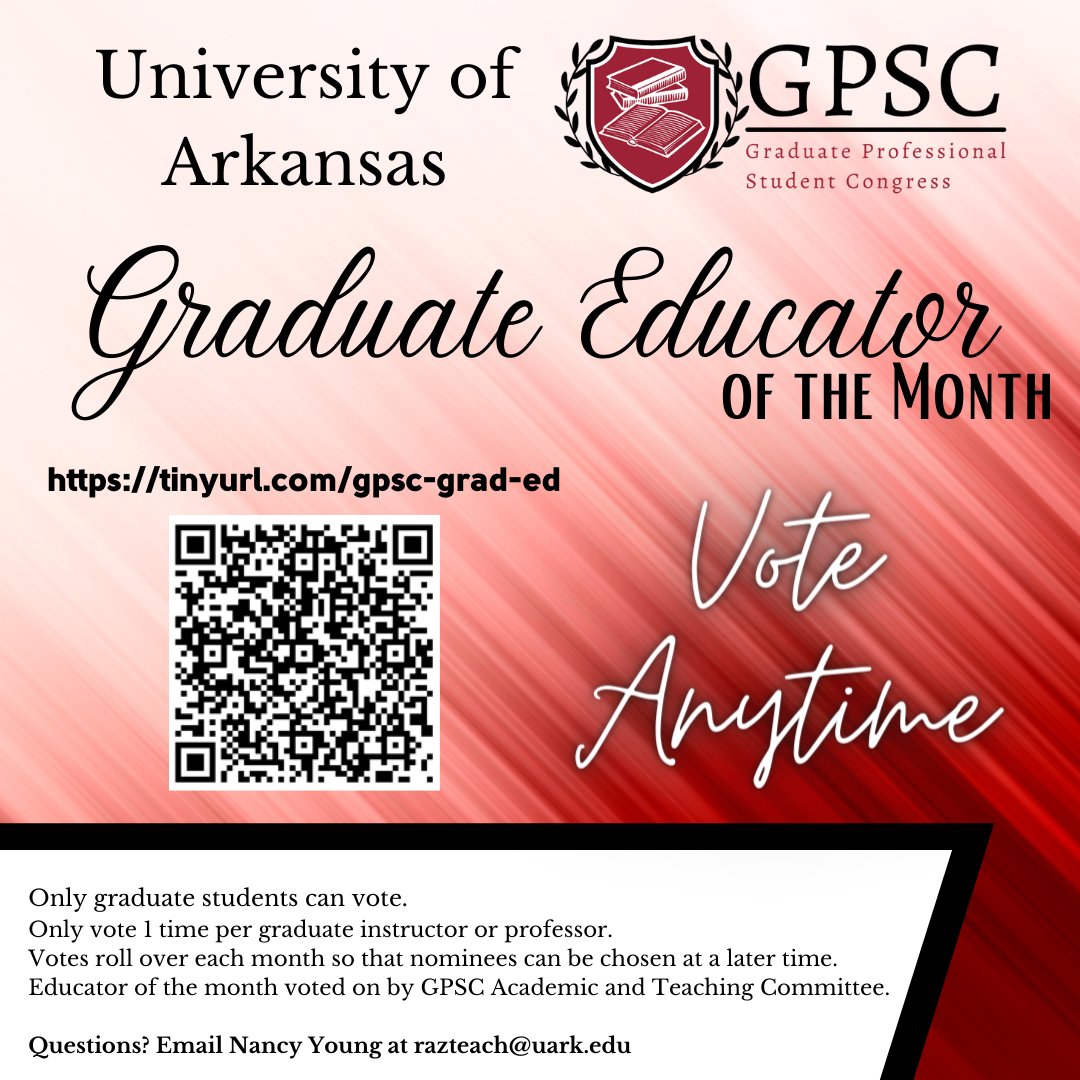 University of Arkansas GPSC tweet media