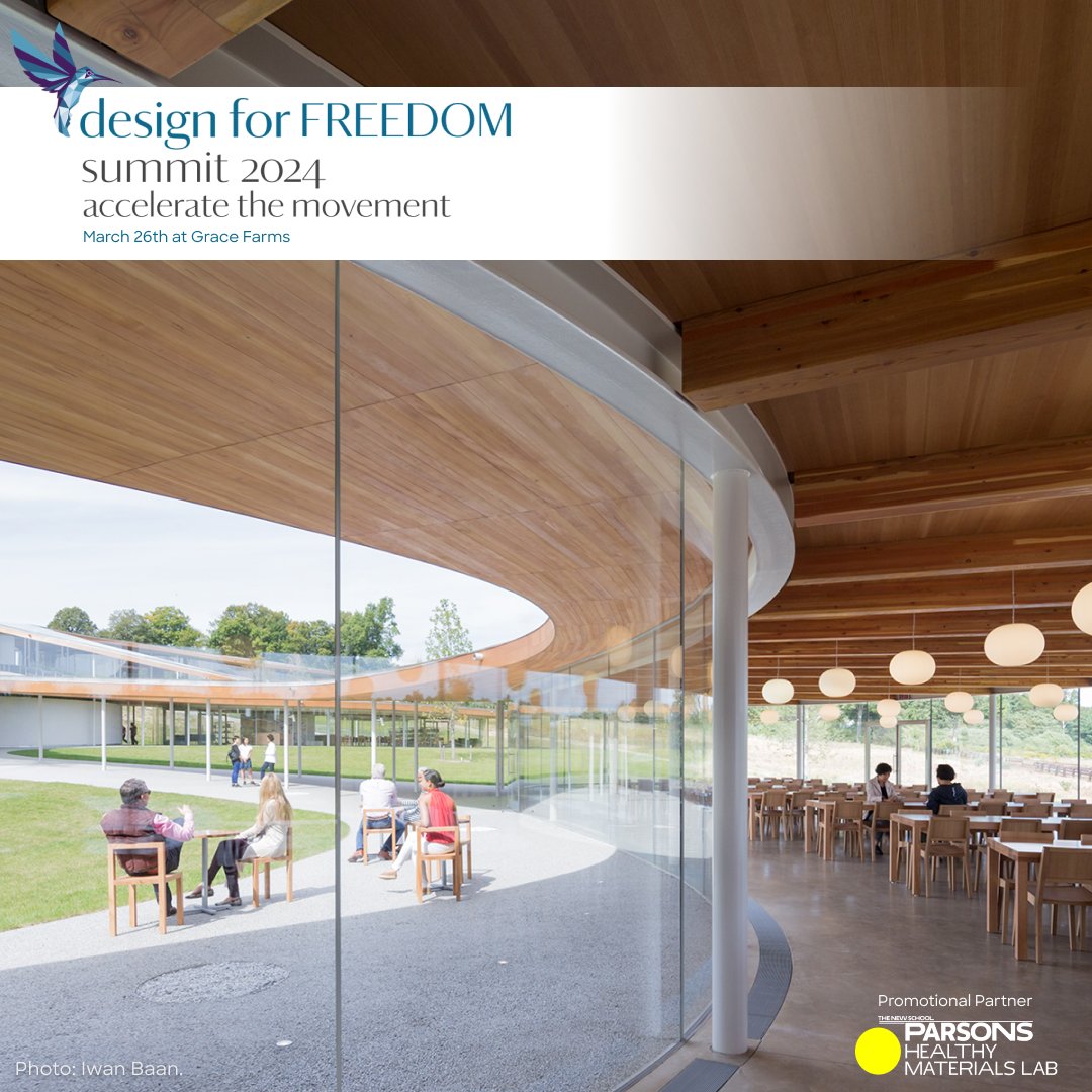 parsons_HML's tweet image. Upcoming in March! We are delighted to be a partner at the 𝗗𝗲𝘀𝗶𝗴𝗻 𝗳𝗼𝗿 𝗙𝗿𝗲𝗲𝗱𝗼𝗺 𝗦𝘂𝗺𝗺𝗶𝘁 at Grace Farms - collectively designing a vision of a healthier &amp;amp; humane future.

designforfreedom.org/2024-design-fo…

#designforfreedom #stopforcedlabor #designforfreedomsummit