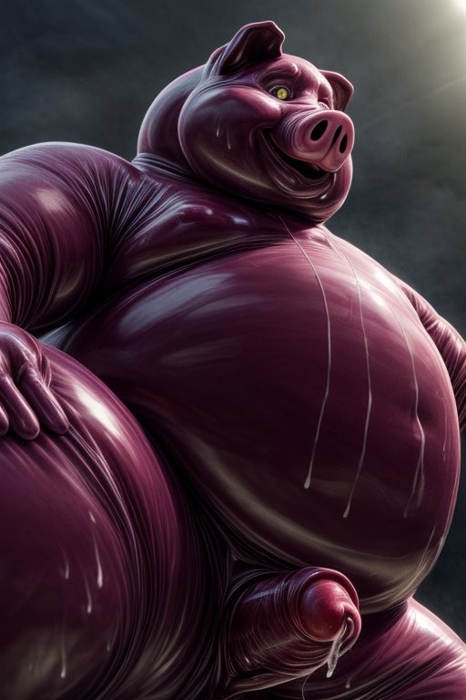 ai_daddies's tweet image. A bit of a departure from my usual style, but too horny not to share.

#stable_diffusion #pig #rubber #ai_art