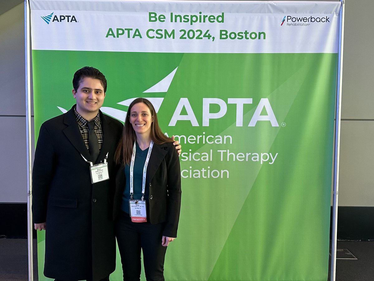 Congrats to Armin Zavareh on a great presentation identifying risk factors for surgical crossover after PT in stenosis patients! #APTACSM2024